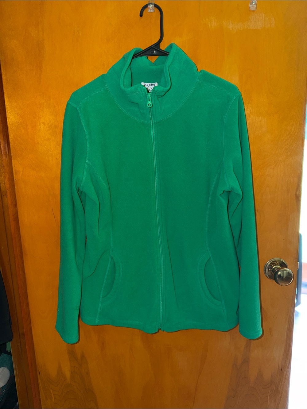 Old Navy womens’ green Full-Zip Fleece Jacket